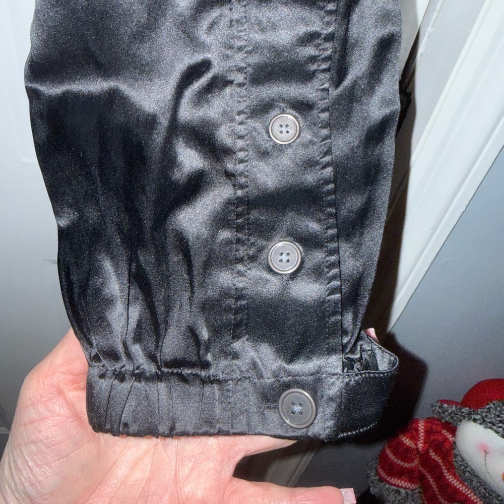 ✨ Chico’s Black Silk-Blend Cargo Jogger Pants Size 0.5 ✨ - Picture 8 of 16